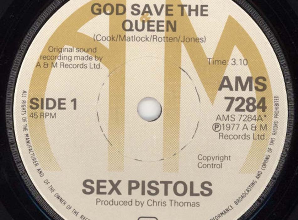 Rare Vinyl Record Sex Pistols ‘god Save The Queen 45rpm Vinyl All Day